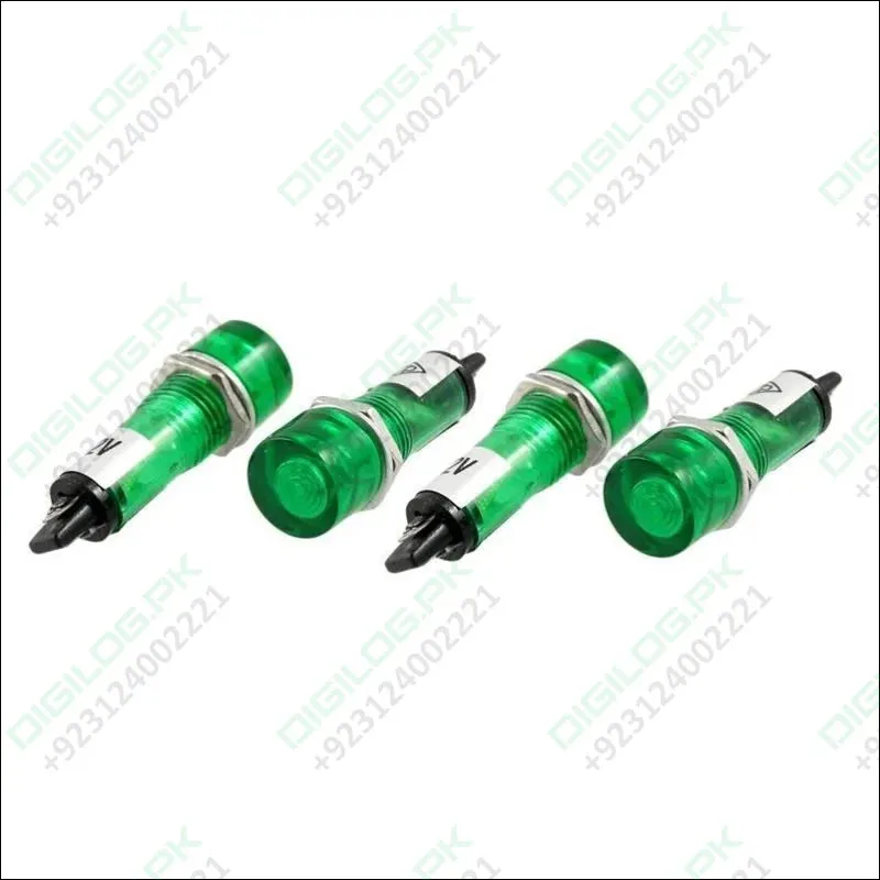 Dc 12v Recessed Green Pilot Light Signal Indicator Lamp