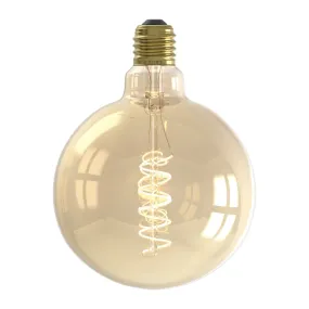 Dimmable LED Globe Spiral Filament Bulb - E27 (Tinted) 4w