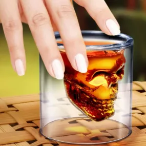 Doomed Skull Shot Glass