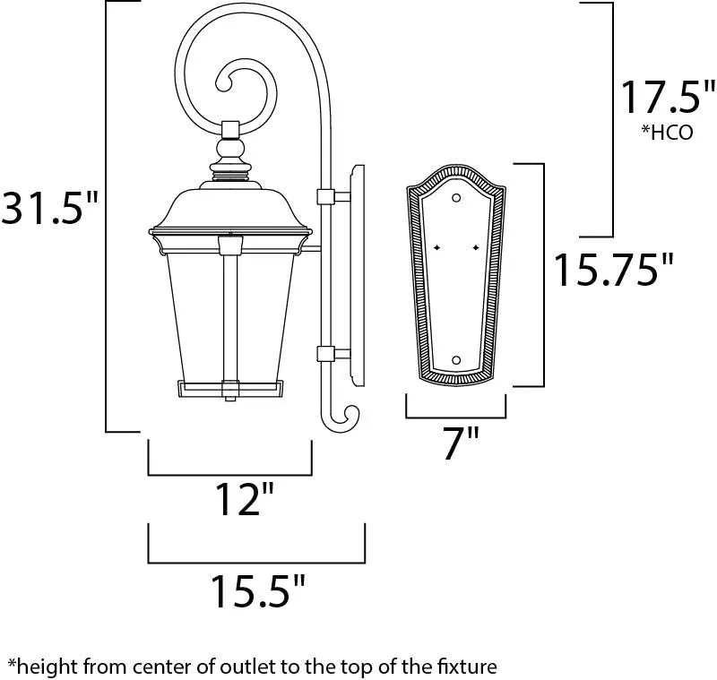 Dover DC Outdoor Wall Mount