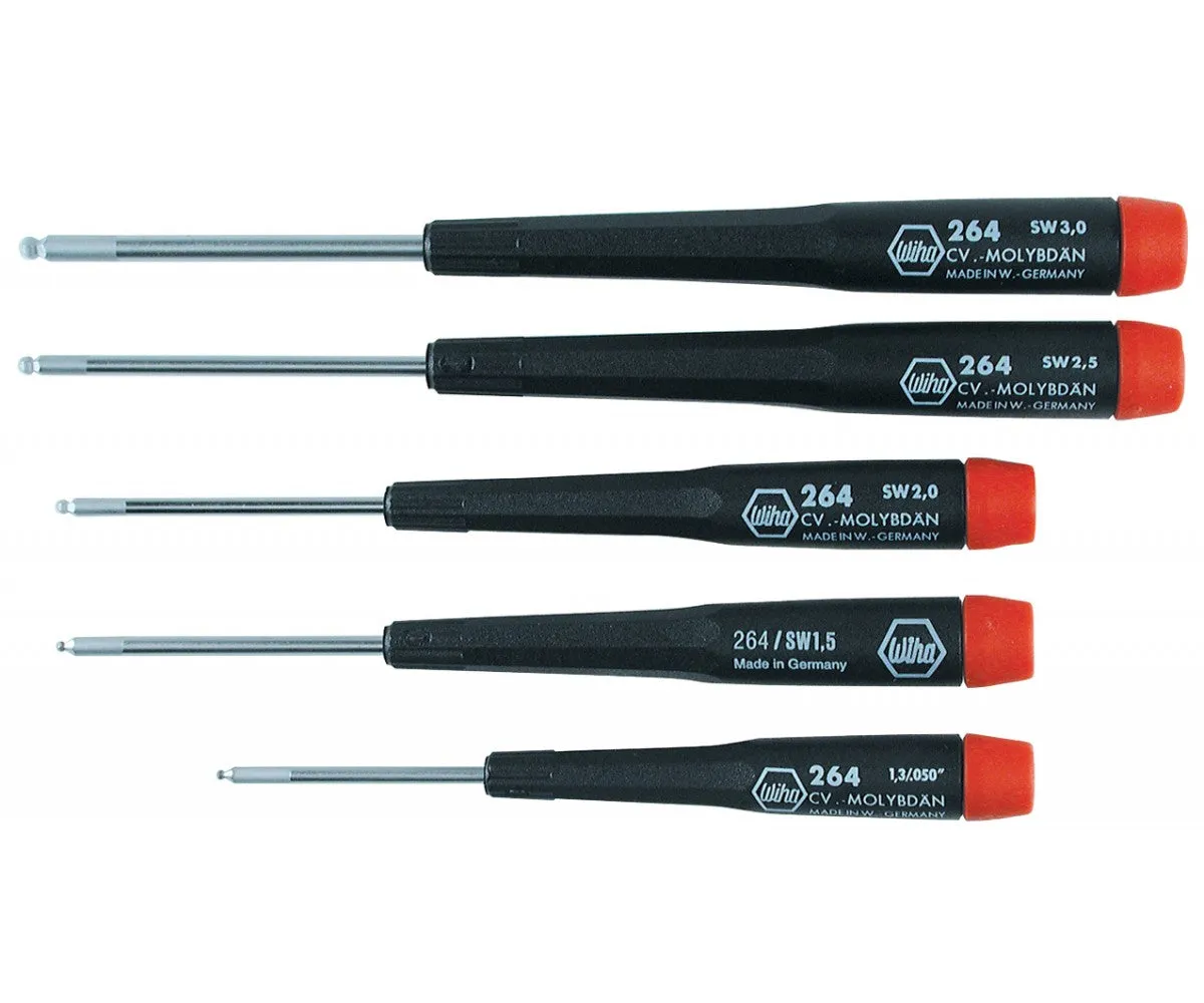 Driver Set - Precision Ball End Hex Metric Driver 5 Piece Set