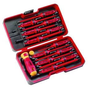 E-Smart 14 pc Set - SL, PH, PZ, TX Tip Insulated Blades w/ 2 Handles