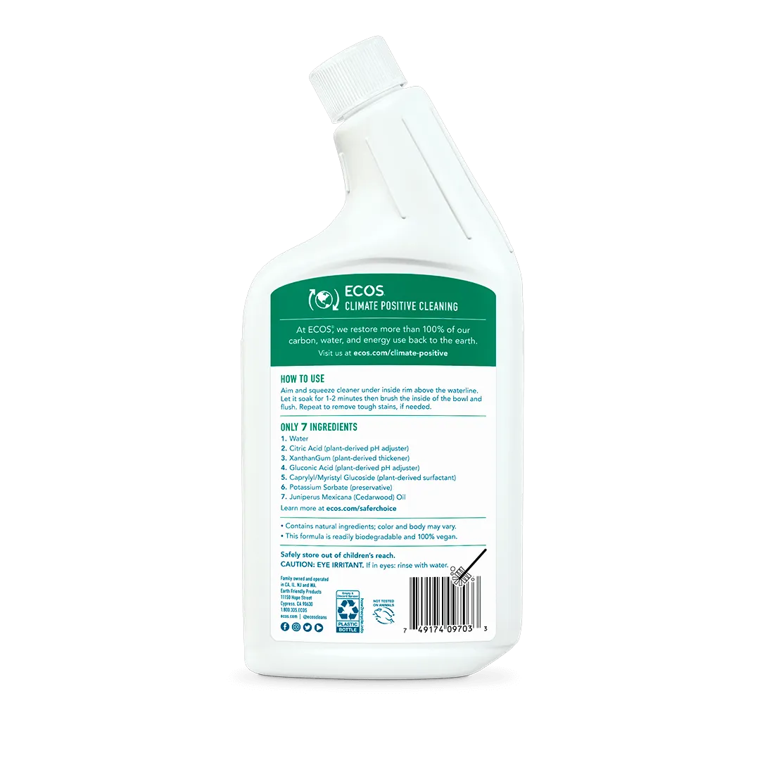 ECOS Toilet Bowl Cleaner - Cedar 24oz/710ml Exp: 12/25