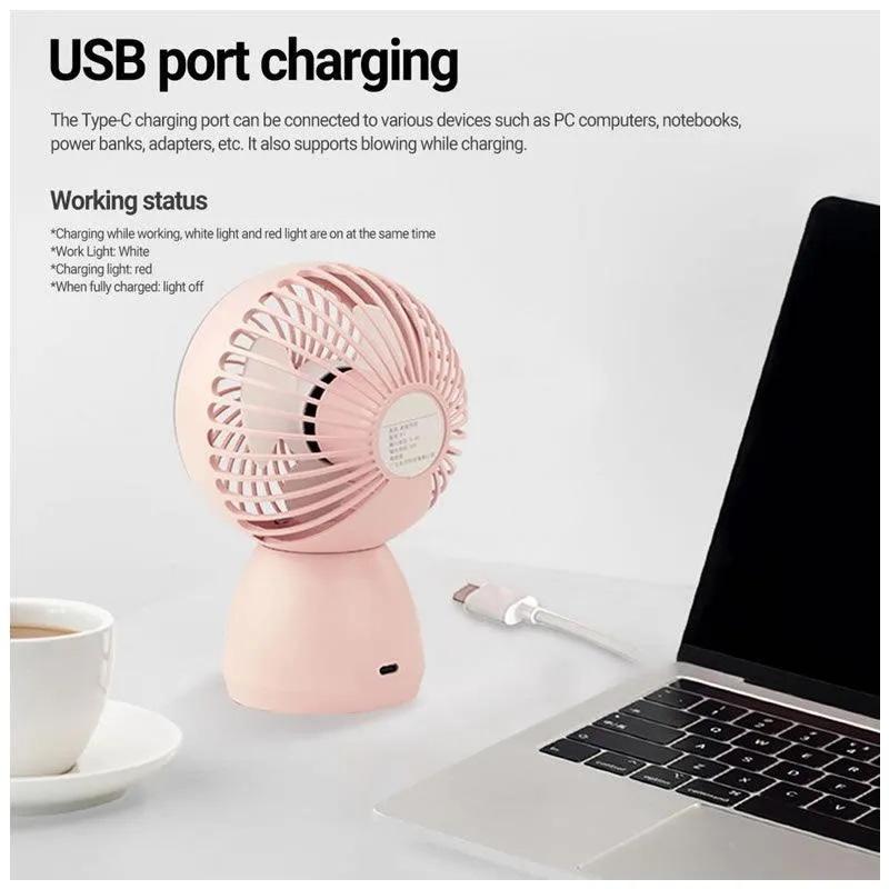 Electric Mini Desktop Fan Ab-J404 - Shop Now For Best Deals