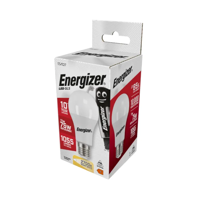 Energizer 11W E27 Standard GLS LED Bulb - 1055lm - 2700K