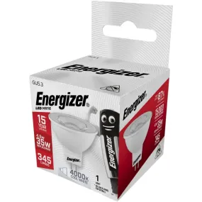 Energizer LED MR16 4.9W = 50W Cool White Bulb GU5.3