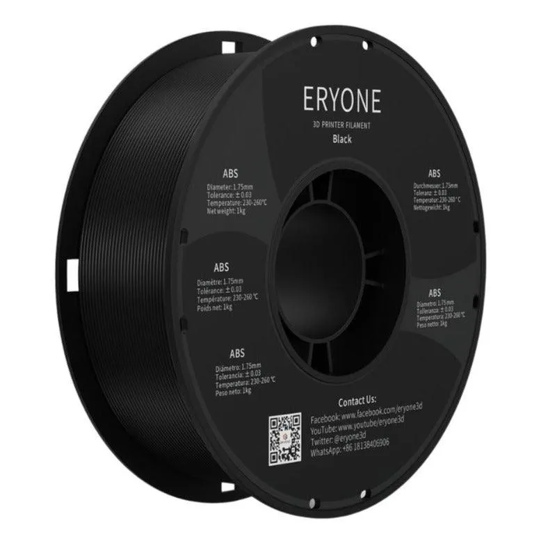 ERYONE ABS 1.75mm 3D Printing Filament 1kg Ideal for Hard Wearing Prints