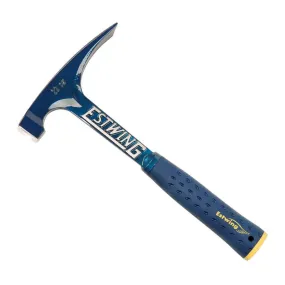 Estwing E6-22BLC 22 oz. x 12 in. Smooth Face BLUE SHOCK REDUCTION GRIP Solid Steel BIG FACE Bricklayer Mason's Hammer