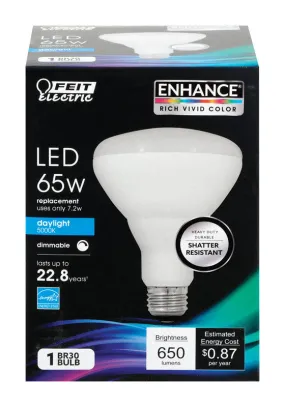 Feit BR30 E26 (Medium) LED Bulb Daylight 65 Watt Equivalence 1 pk