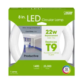 Feit Plug & Play Specialty Cool White 1.2 in. G10Q Circular LED Bulb 22 Watt Equivalence 1 pk