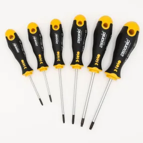 Felo 53165 Ergonic Torx Screwdriver Set 6 Piece Set T8 to T25