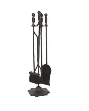 FireUp Fire Tools - Mid Range Black 4 Piece Set