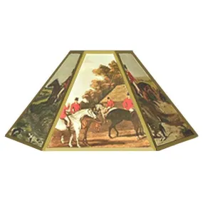 Fox Hunt Chimney Lampshades, 14 inch