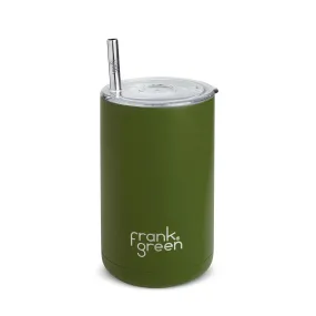 Frank Green Khaki Iced Coffee Cup with Straw 425ml (15oz)