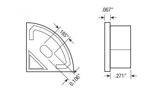 GM Lighting LED-CHL-45-MINI 4FT 45° Aluminum LED Mounting Channel