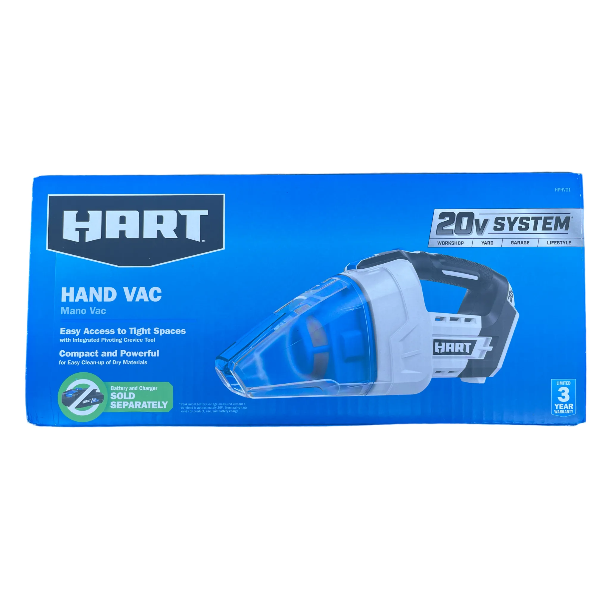 HART 20-Volt Cordless Hand Vacuum (Tool Only)