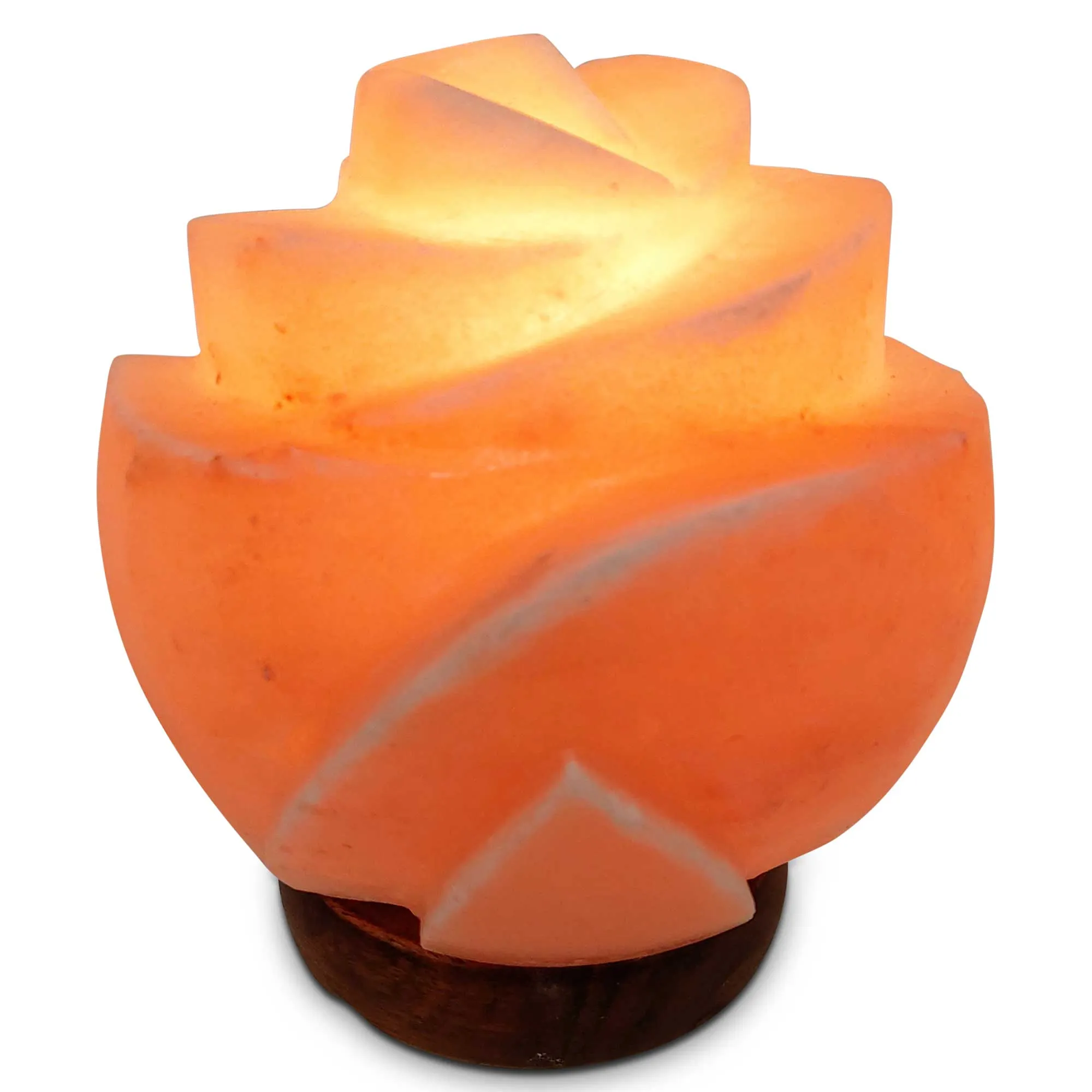 Himalayan Pink Salt Lamp   12W 12V Switch - Carved Shape Natural Crystal Rock