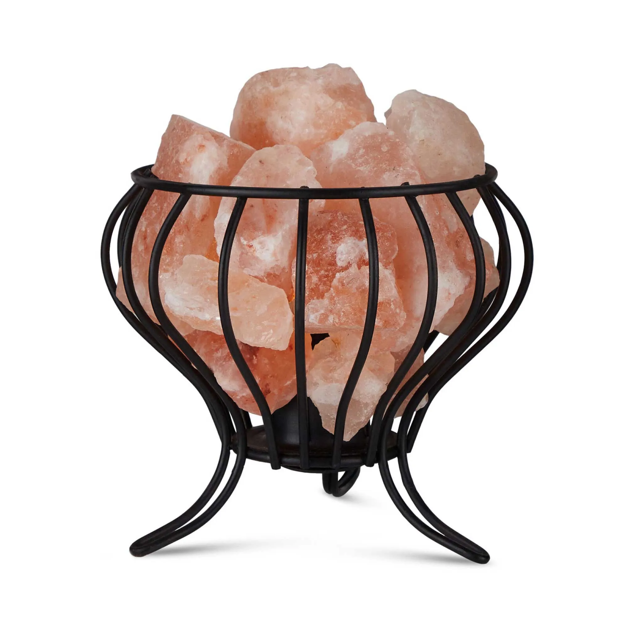 Himalayan Pink Salt Lamp   12W 12V Switch - Carved Shape Natural Crystal Rock