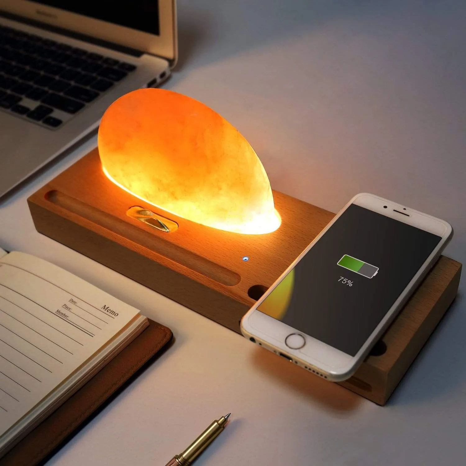 Himalayan Salt Lamp (Wireless Phone Charger)