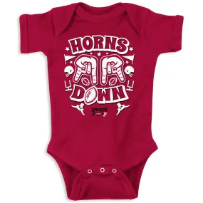 Horns Down Baby Apparel for Oklahoma College Fans (NB-7T)