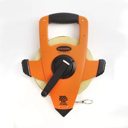 Keson OTRS Series Fiberglass Long Measuring Tape with Ring End