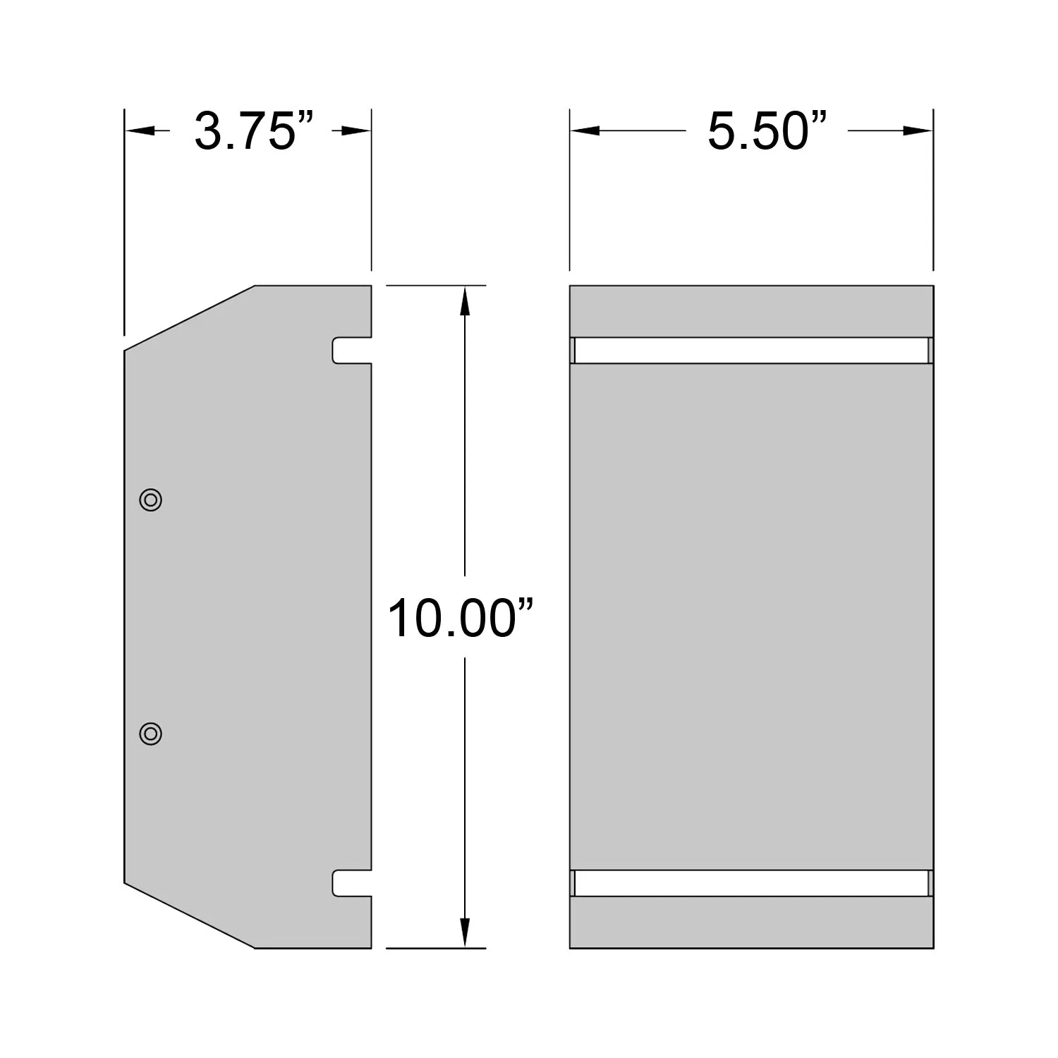 La Vida Bi-Directional Outdoor LED Wall Mount Light Fixture