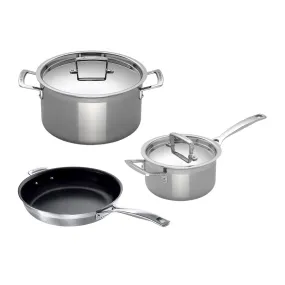 Le Creuset 3Ply Stainless Steel 3 Piece Set