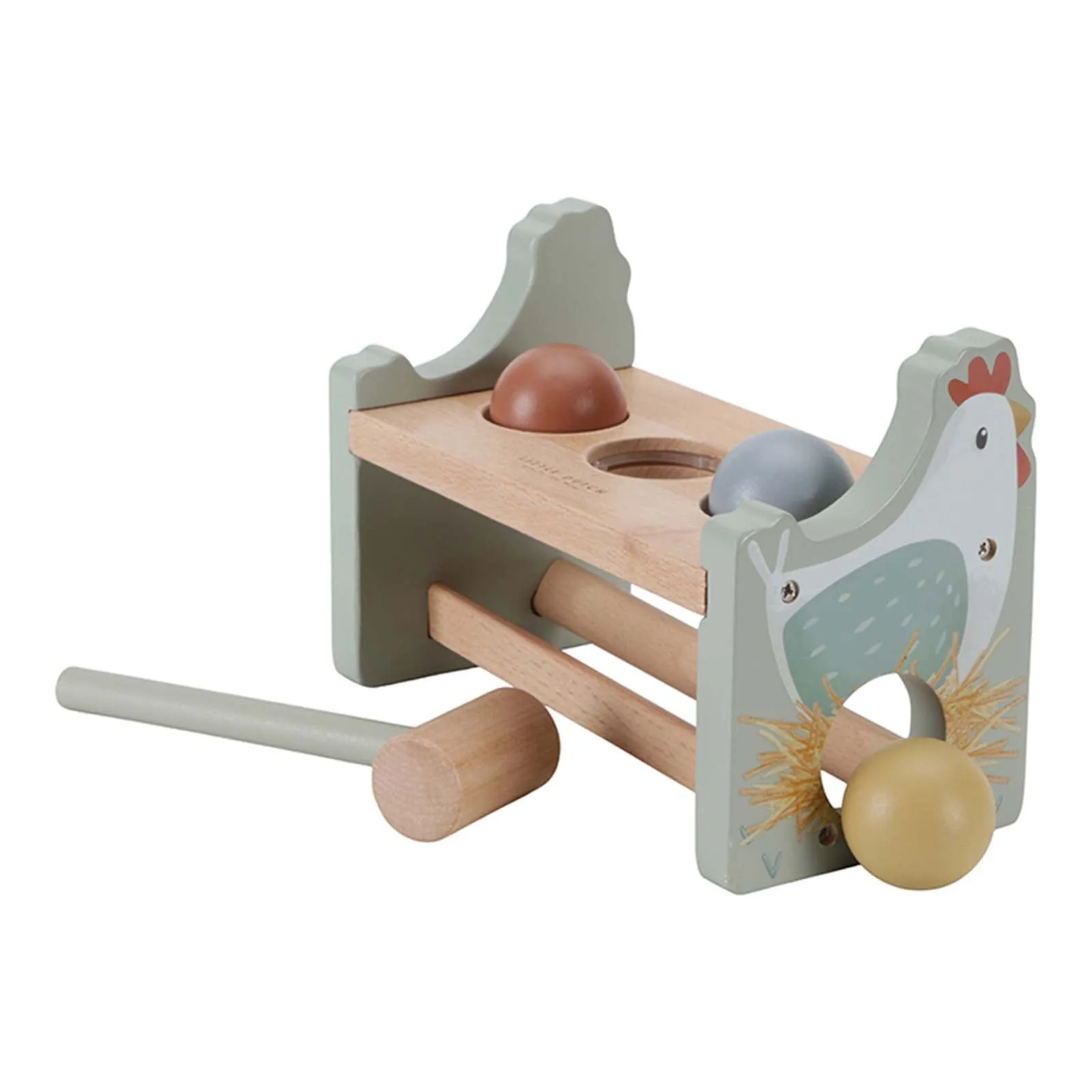 Little Dutch Little Farm Pounding Bench with Rolling Balls