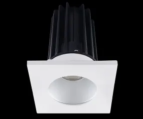 Lotus LED-2-S15W-5CCT-2RRAK-2STWH-24D 2 Inch Square Recessed LED 15 Watt Designer Series - 5CCT Selectable - 1000 Lumen - 24 Degree Beam Spread - Alzak Reflector - White Trim