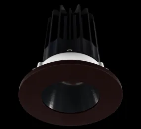 Lotus LED-2-S15W-5CCT-2RRBK-2RTBZ-24D 2 Inch Round Recessed LED 15 Watt Designer Series - 5CCT Selectable - 1000 Lumen - 24 Degree Beam Spread - Black Reflector - Bronze Trim