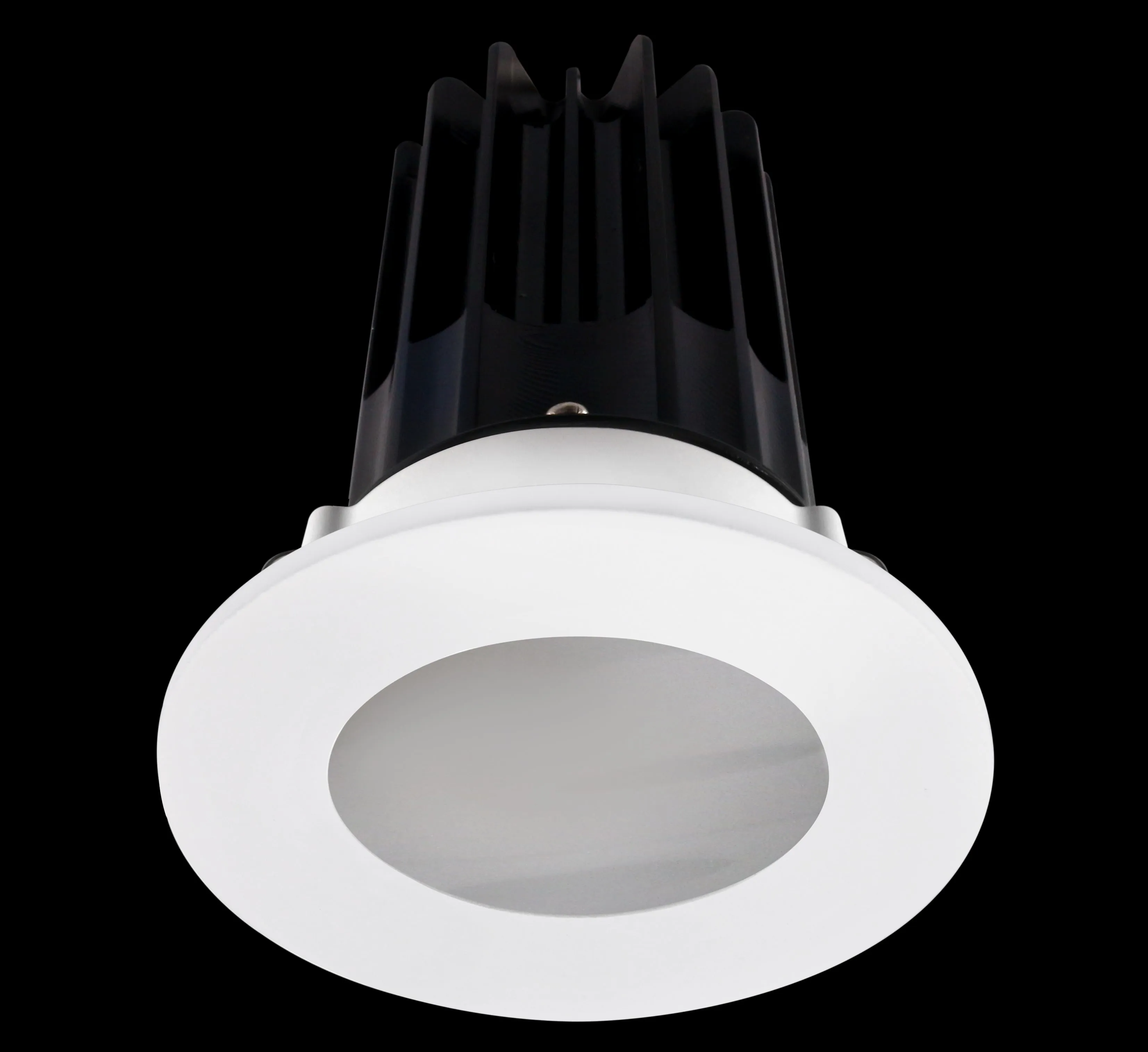 Lotus LED-2-S15W-5CCT-2RRWH-2RST-24D 2 Inch Round Recessed LED 15 Watt Designer Series - 5CCT Selectable - 1000 Lumen - 24 Degree Beam Spread - White Reflector - Shower Trim