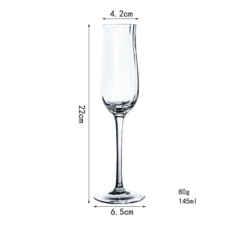 Luxury tulip crystal glass