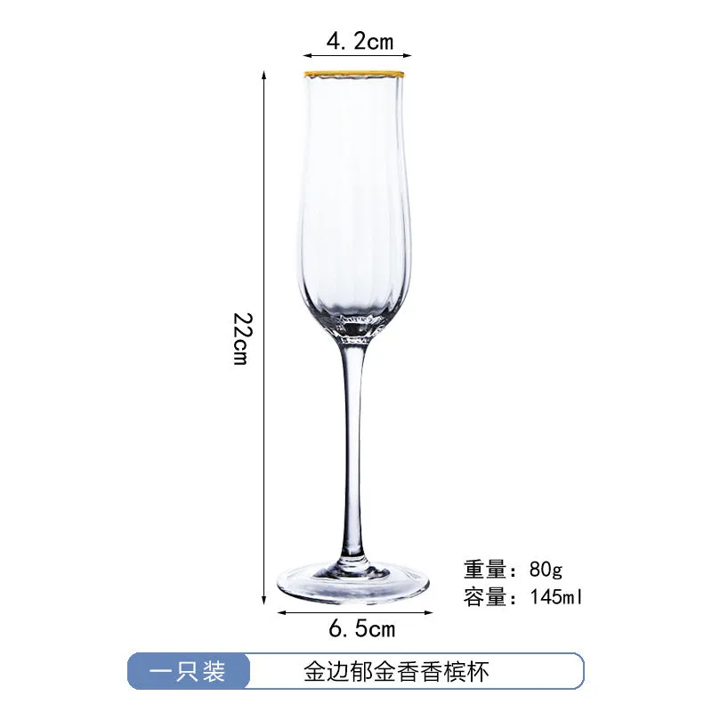 Luxury tulip crystal glass