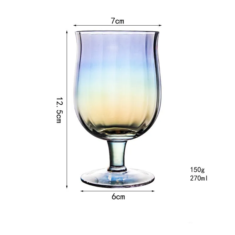 Luxury tulip crystal glass