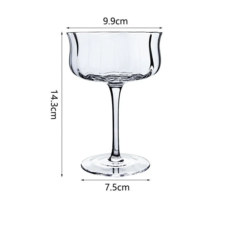 Luxury tulip crystal glass