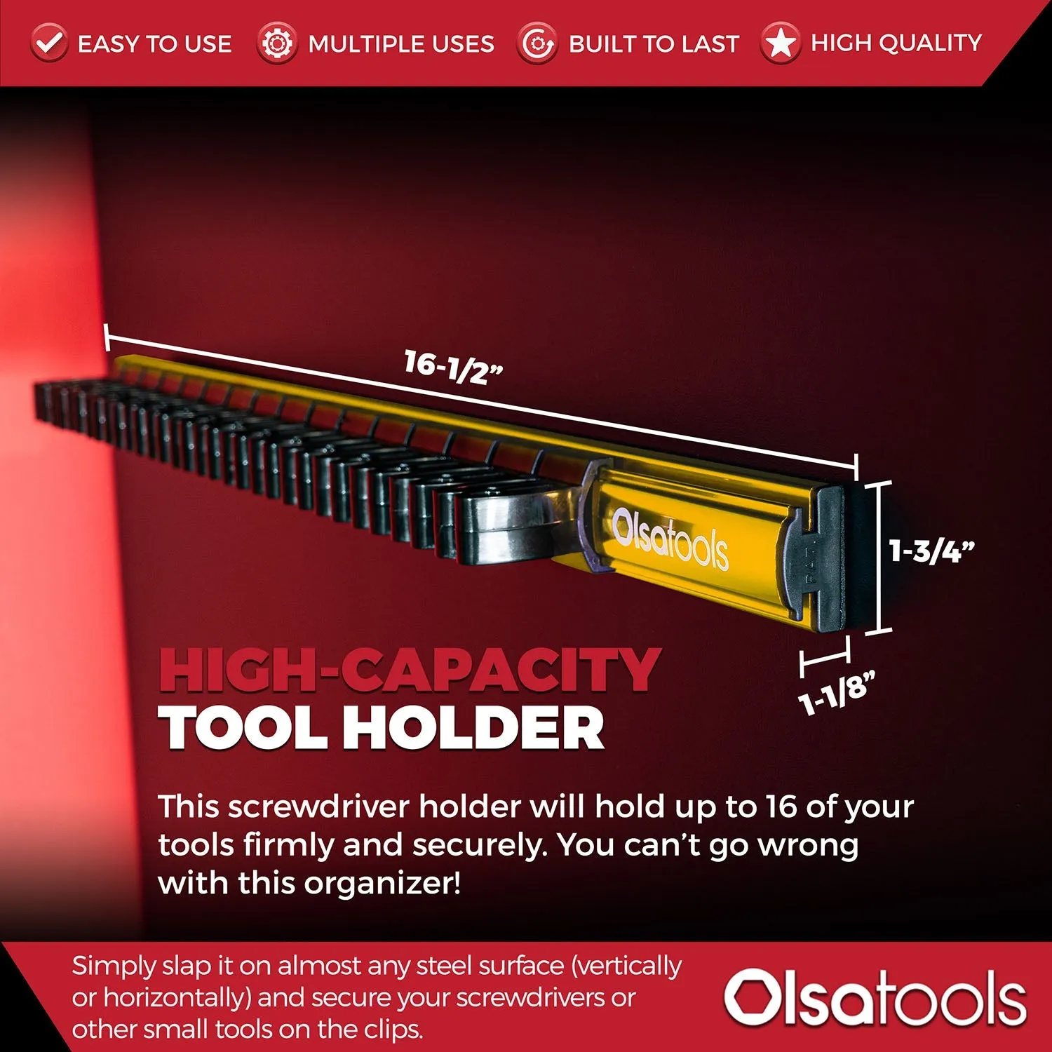 Magnetic Screwdriver Organizer   Bit Magnetizer