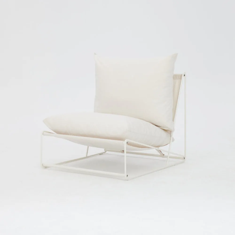 Marina Steel Garden Chair, White