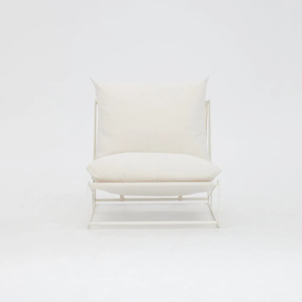 Marina Steel Garden Chair, White