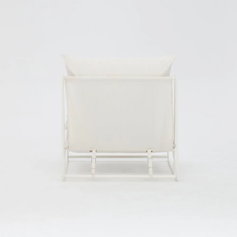 Marina Steel Garden Chair, White