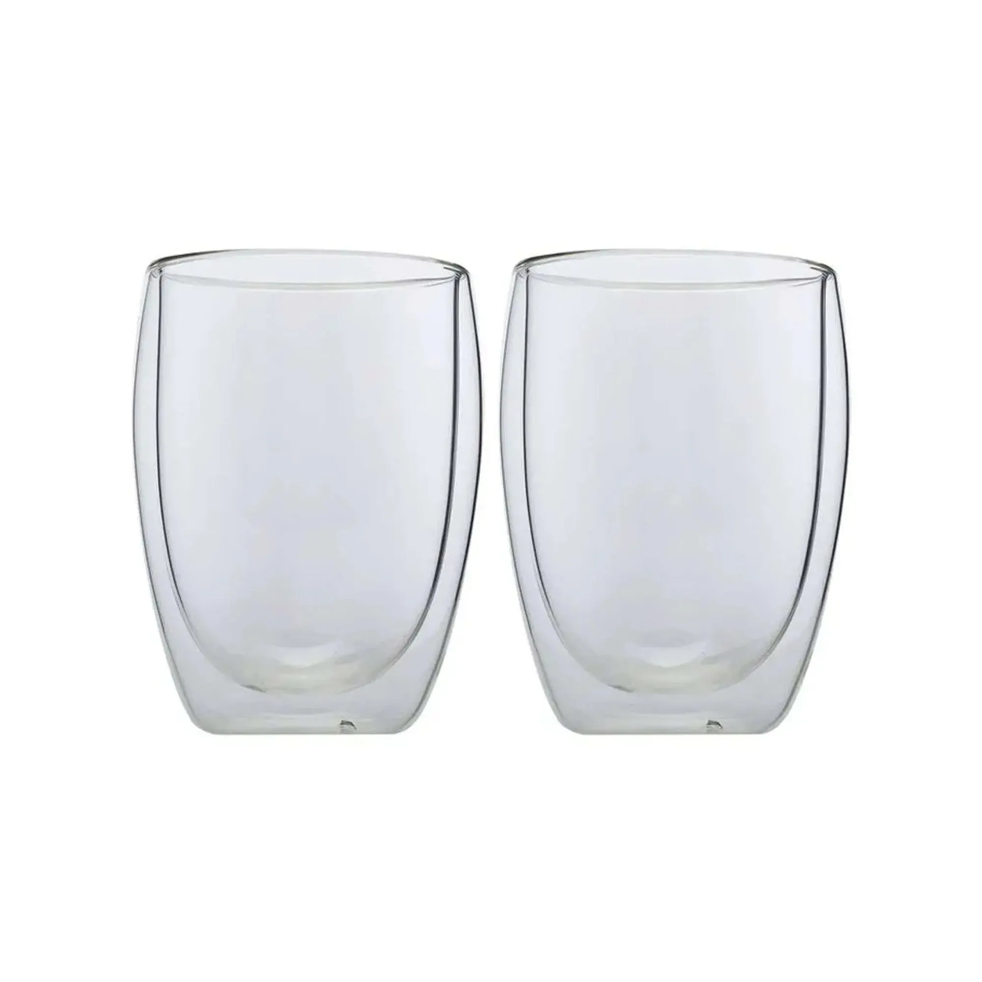 Maxwell & Williams Blend 2 Piece 350ml Double Wall Cup Set Clear