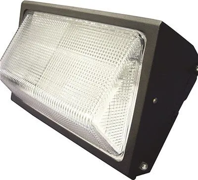 Monument Wall Pack Floodlight With Aluminum Housing Bronze 12-3/4X9X9-1/2 Inch  1 175-Watt Metal Halide Lamp (Included)