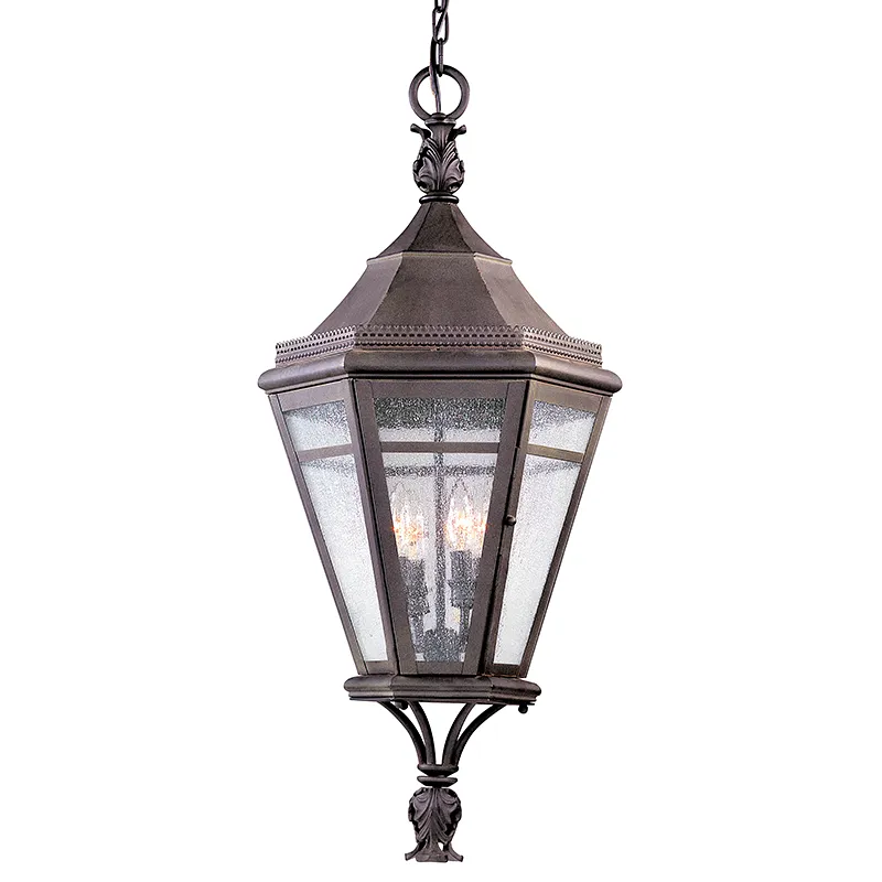 Natural Rust Outdoor 32" Hanging Lantern