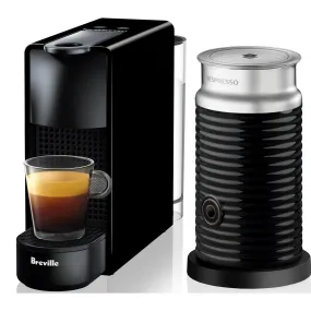 Nespresso Essenza Mini & Aeroccino3 Pure Black