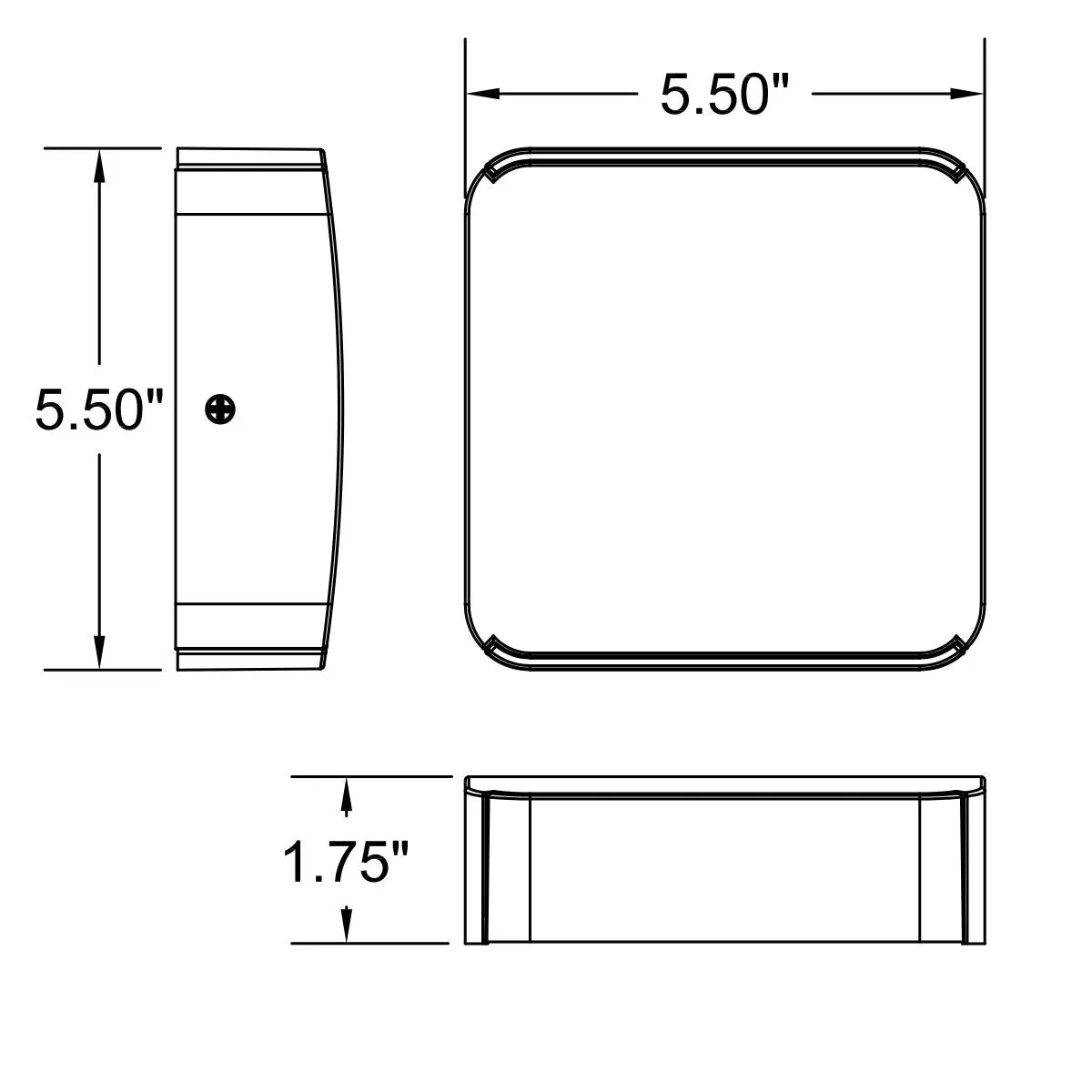 Newport 6 in. LED Outdoor Wall Light Satin Finish