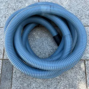 NilfiskCFM 10m x 50mm Plasticified PVC Heavy Duty Industrial Vacuum Cleaner Hose With Rubber Cuffs