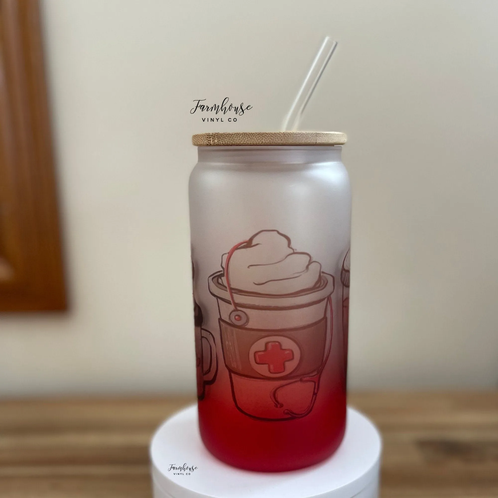 Nurse Fuel Frosted Tumbler