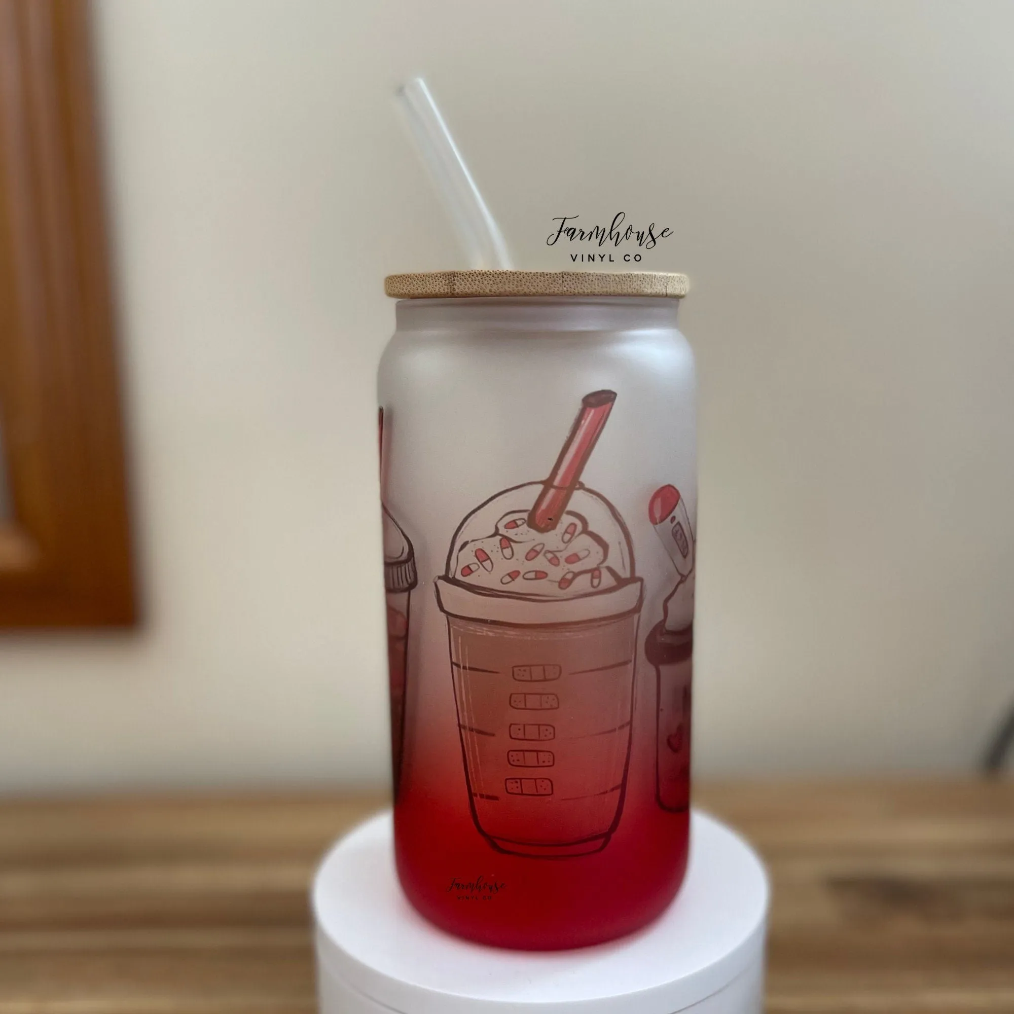 Nurse Fuel Frosted Tumbler