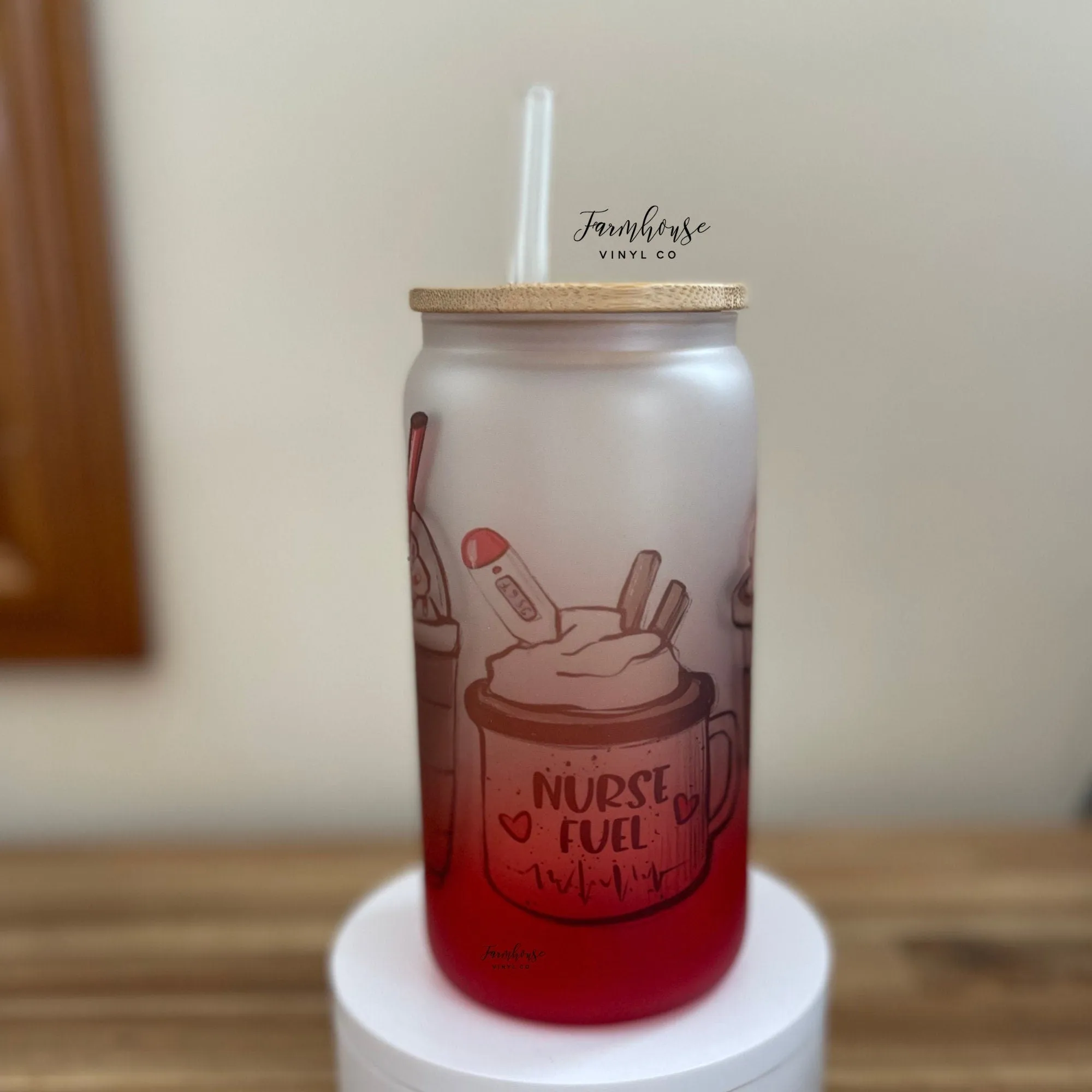 Nurse Fuel Frosted Tumbler