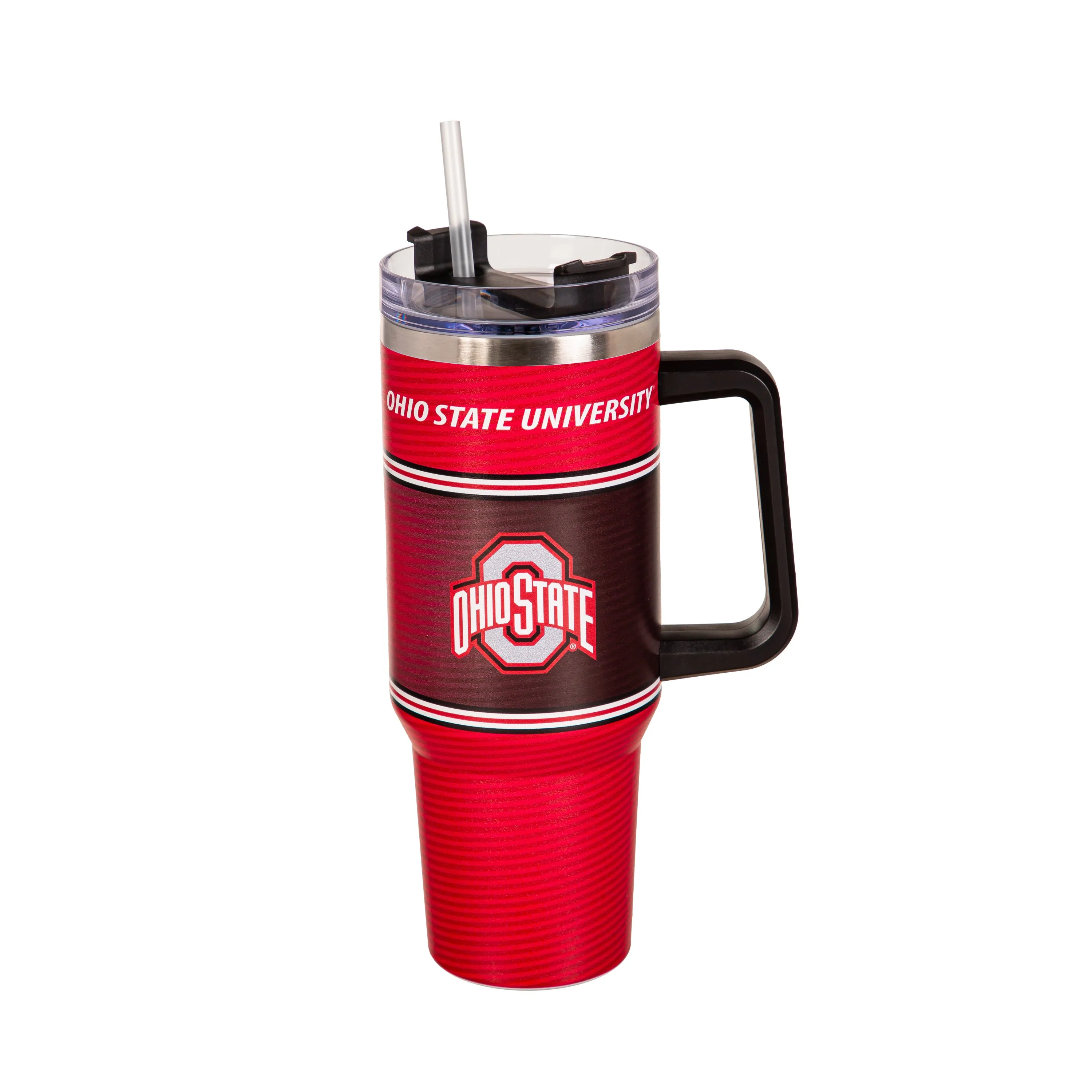 Ohio State University, 40oz Stainless Steel Canyon Cup with Straw