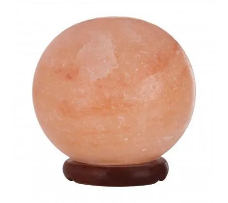 Orb Salt Lamp With EU Plug Desk Table Ambient Lighting